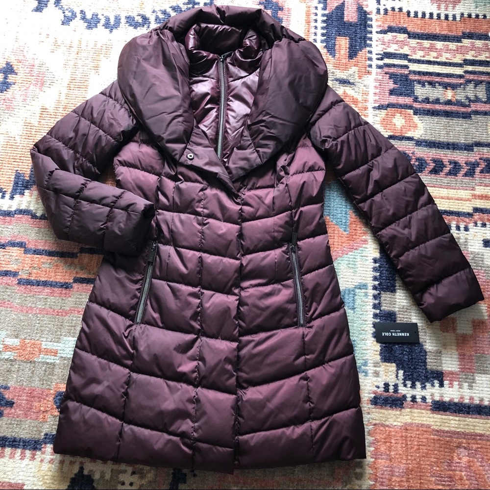 Kenneth Cole Zip Panel Lightweight Quilted Puffer - Picture 4 of 8